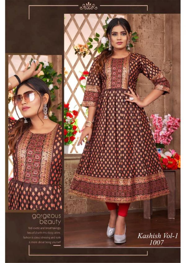 Trendy Kashish Vol 1 Rayon Designer Kurti Collection